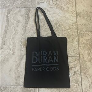 Duran Duran Paper Gods tour Black Tote Bag
